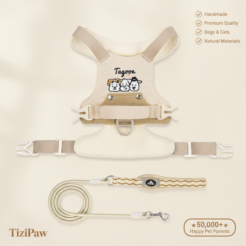 TiziPaw™ Color Pop Harness Set