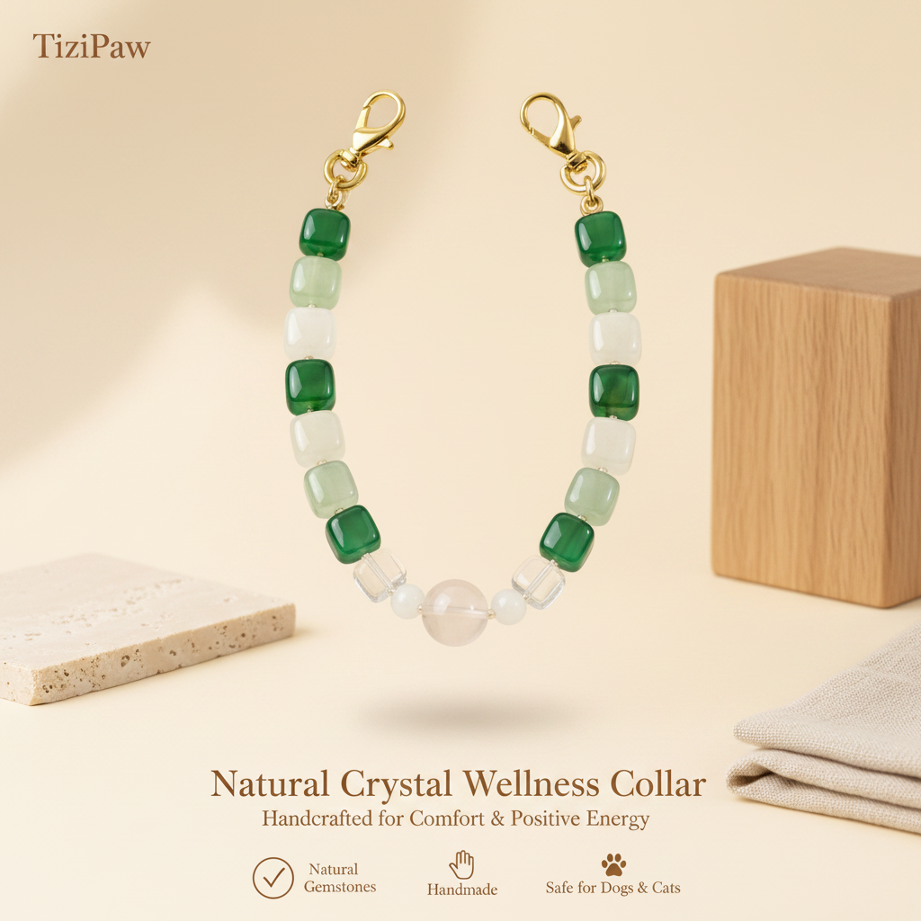 Green Selenite Collar | TiziPaw™